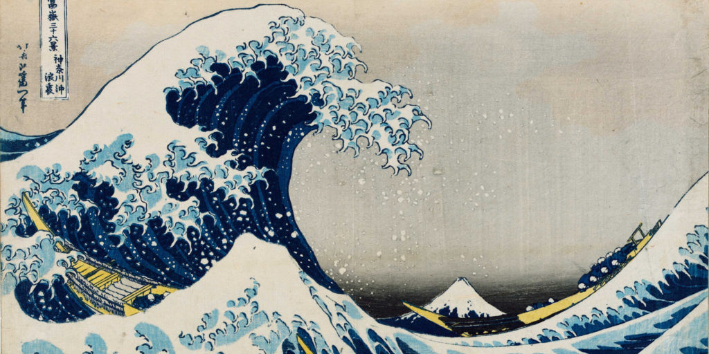 6 Katsushika Hokusai 1760-1849, Sous la vague au large de Kanagawa, Bibliothèque nationale de France