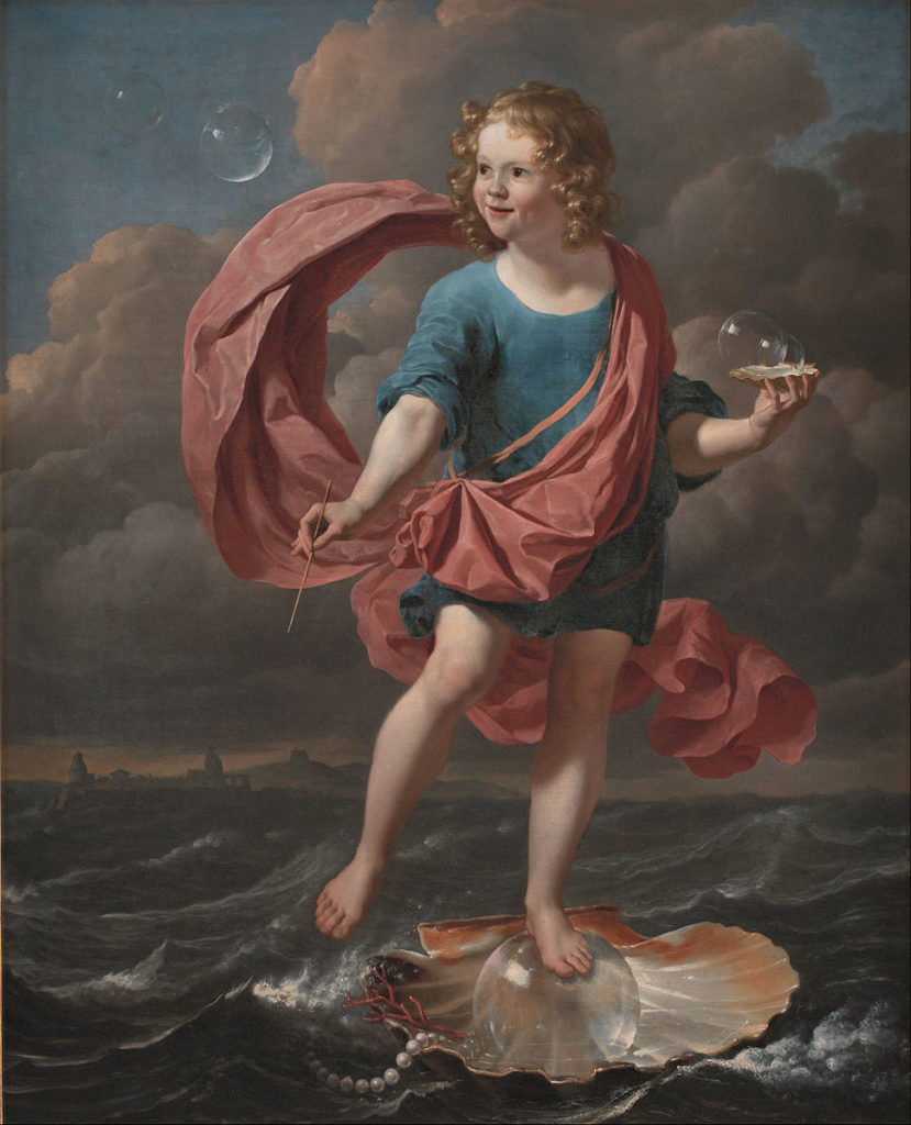 7 Karel Dujardin, L’enfant aux bulles de savon, 1663, huile sur toile, 116 X 96,5 cms, Mus‚e Coppenhague, Danemark