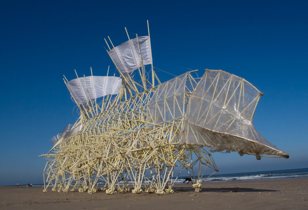 10- Theo Jansen, Animaris Umerus, 2009, techniques mixtes, 10 x 2 x 3 m