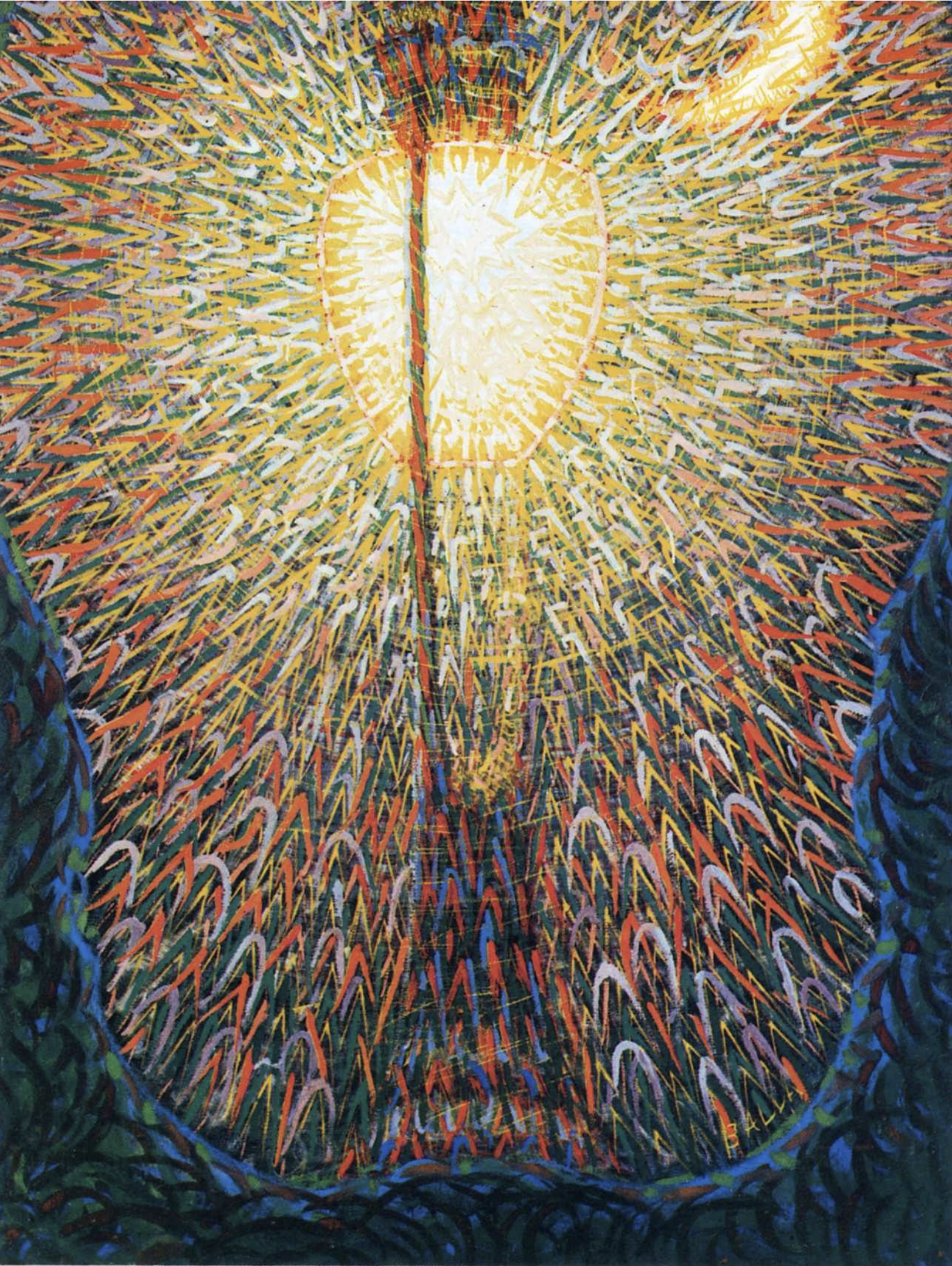 12-Giacomo Balla Lampe à Arc (1909-1910), huile sur toile, 175x115cm, Giacomo Balla, Museum of modern art New York.