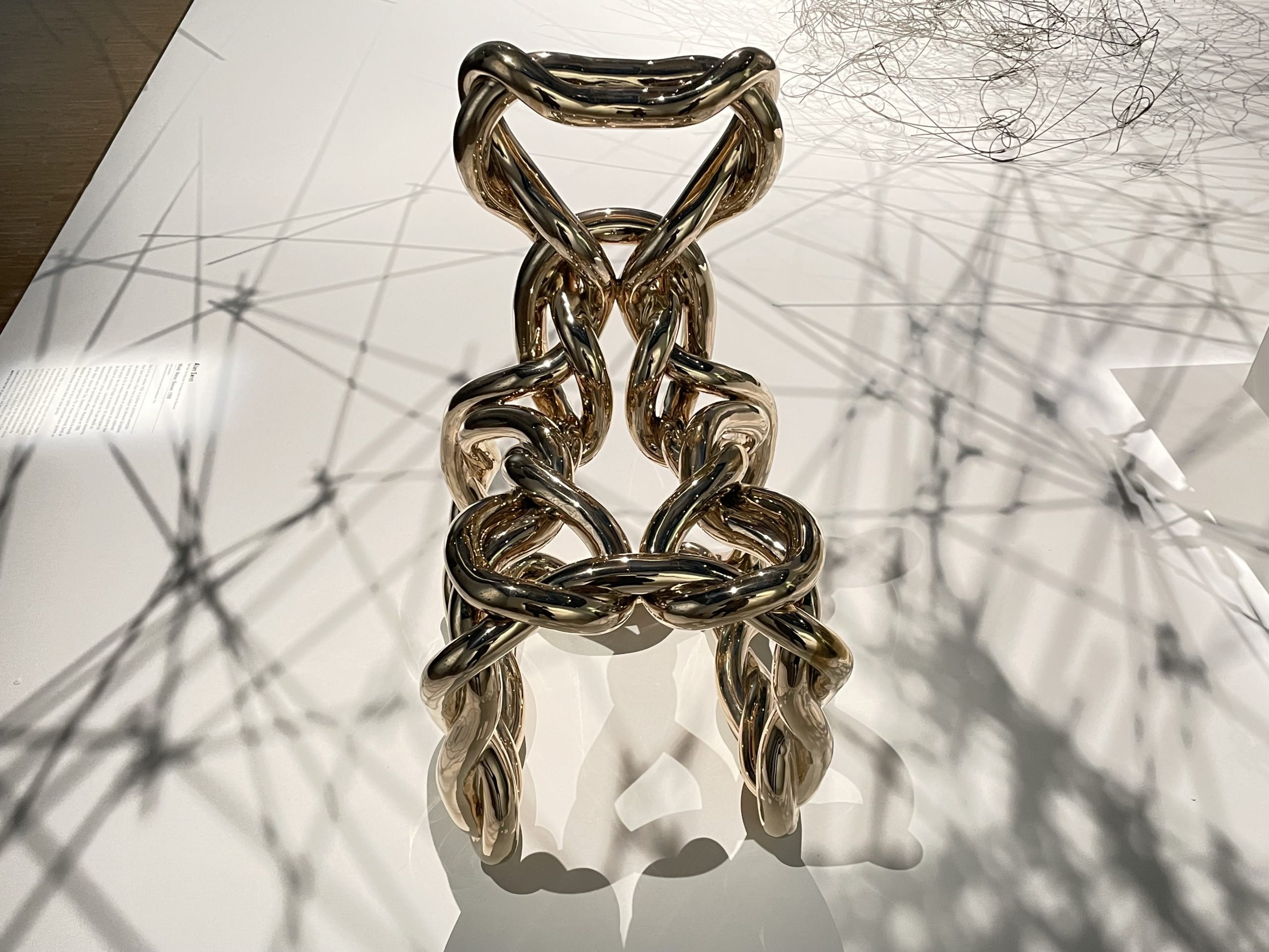 4- Daniel Widrig, Node chair, 2021, Impression3D, bronze, Londres