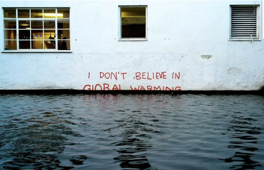 5 Banksy, I dont believe in global warming, 2008, Londres. DR