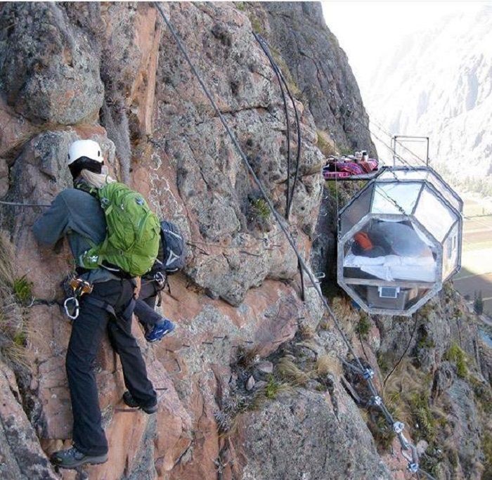 8 Une cabane accrochée à la montagne, Vallée sacrée, Cuzco, Pérou, DR